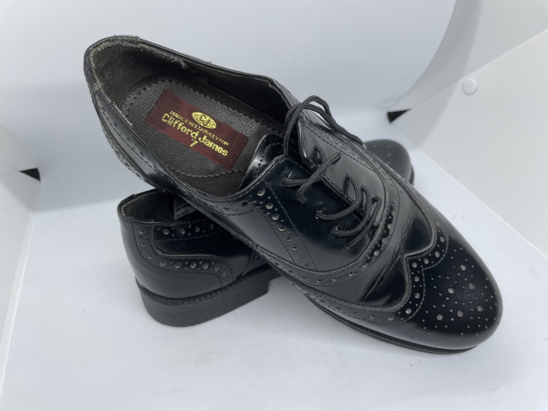 Clifford James Black Leather Men s Brogues Size 7 St Richard s