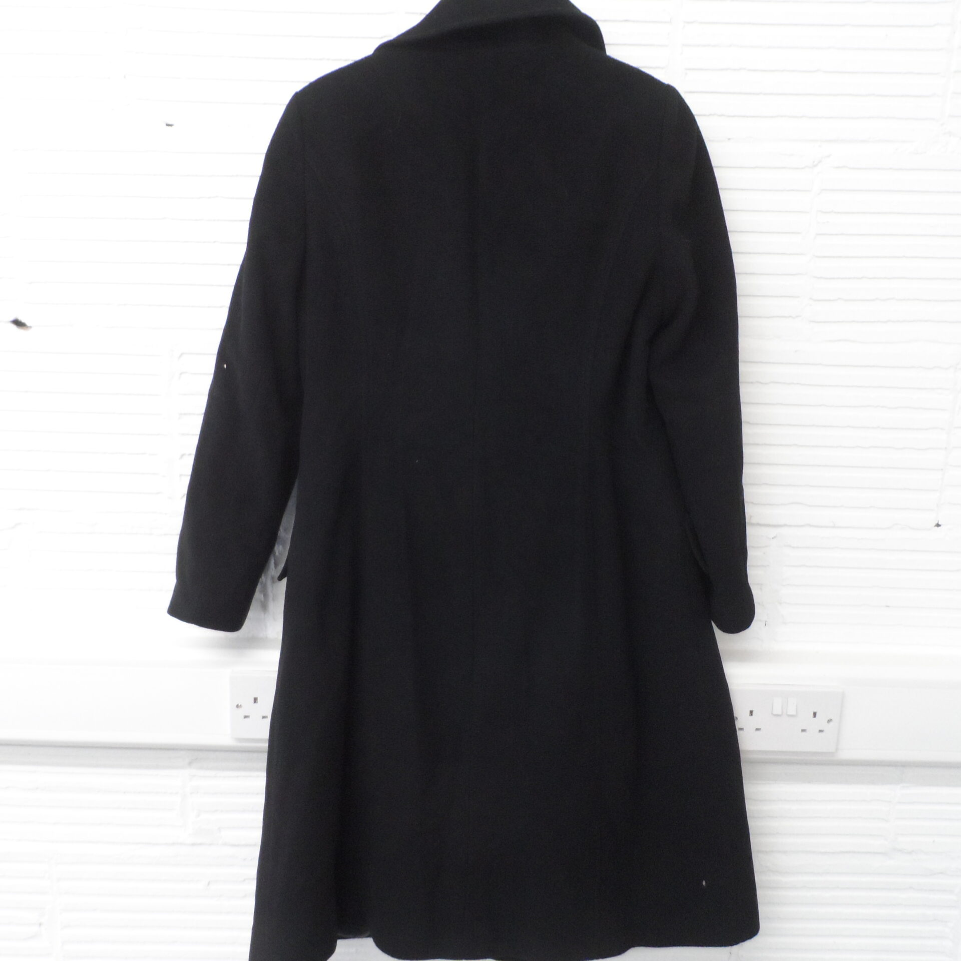 Jacques Vert Collection Black Wool Cashmere Mix Coat Sz 12 - St Richard's  Hospice Shop