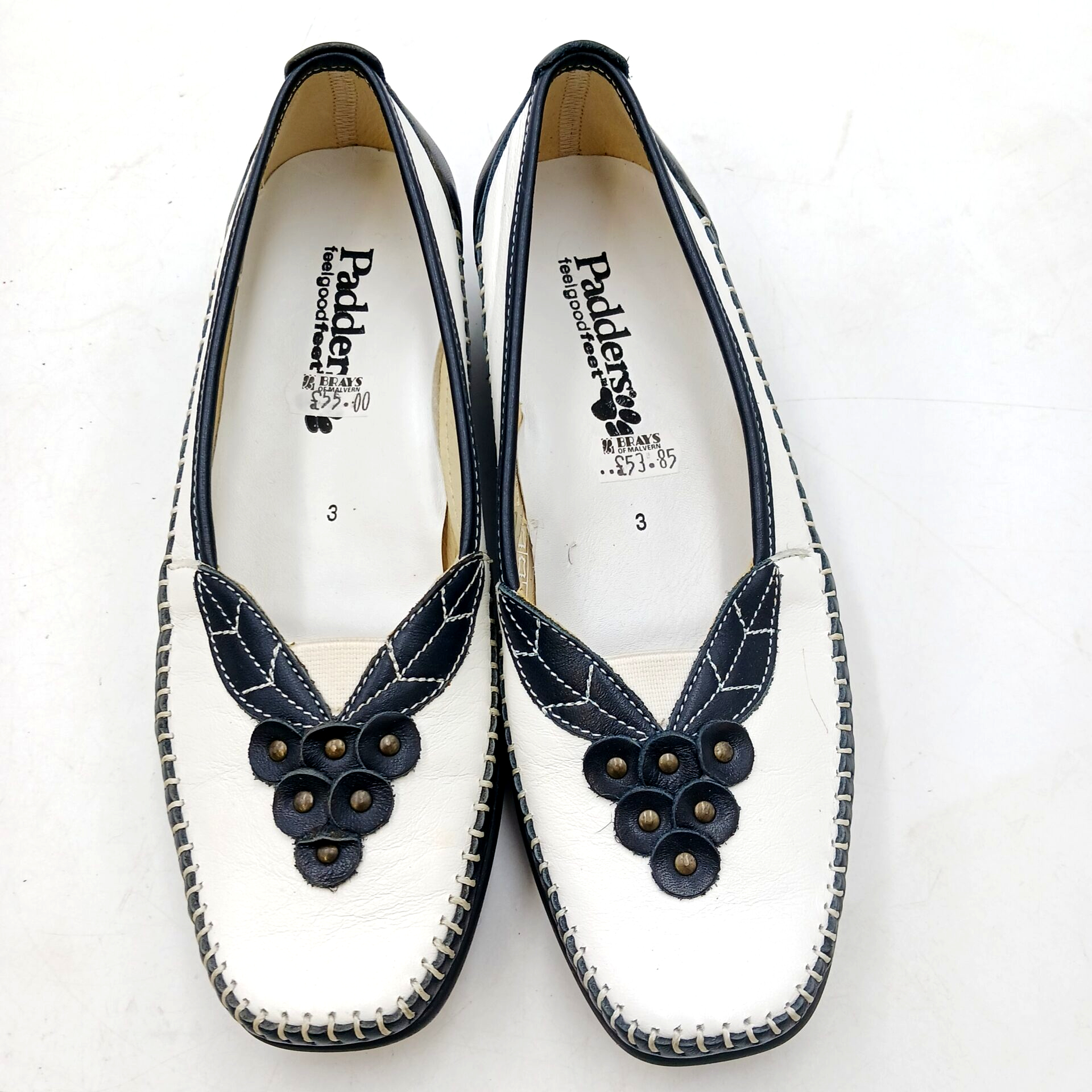 Vintage Padders White and Blue Slip On Shoes - Size 3 - St Richard's ...